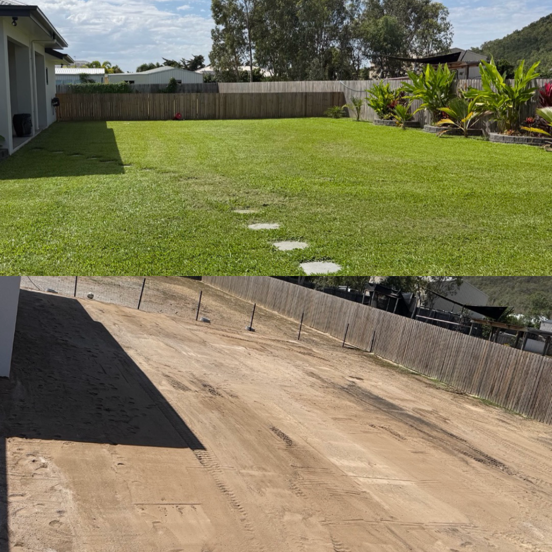 top soil and turf